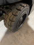 2019 HYSTER J40XN 4000 LB 4 WHEEL 36 VOLT ELECTRIC FORKLIFT CUSHION 90/259" QUAD MAST SIDE SHIFTER 986 HOURS STOCK # BF989129-BUF - United Lift LLC