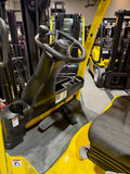 2021 HYSTER E120XN 12000 LBS 48V ELECTRIC 94/185" 3 STAGE MAST SIDE SHIFTING FORK POSITIONER PLUMBED 4 WAYS TO CARRIAGE 1,210 HOURS STK# BF9247349-BUF - United Lift LLC