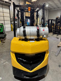 2021 CATERPILLAR/MITSUBISHI FGC33N 6500 LB LP GAS FORKLIFT CUSHION 88/185 3 STAGE MAST SIDE SHIFTER UNDER 892 HOURS STOCK # BF9155479-BUF - United Lift LLC