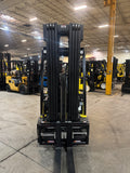 2022 YALE ERP040VTN36TQ090 4000 LB 90/259" QUAD MAST SIDE SHIFTING FORK POSITIONER 3 WHEEL 36V ELECTRIC FORKLIFT 848 HOURS STOCK # BF9116179-BUF - United Lift LLC