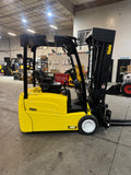 2022 YALE ERP040VTN36TQ090 4000 LB 90/259" QUAD MAST SIDE SHIFTING FORK POSITIONER 3 WHEEL 36V ELECTRIC FORKLIFT 848 HOURS STOCK # BF9116179-BUF - United Lift LLC