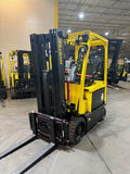 2018 HYSTER E50XN-33 5000 LB CAPACITY ELECTRIC CUSHION 89/194" 3 STAGE MAST SIDE SHIFTER 1267 HOURS PLUMBED 4 WAYS TO CARRIAGE STOCK # BF995429-BUF - United Lift LLC