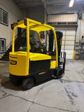 2020 HYSTER E100XN 10000 LBS ELECTRIC 94/185" 3 STAGE MAST SIDE SHIFTER ONLY 812 HOURS STK# BF9317139-BUF - United Lift LLC