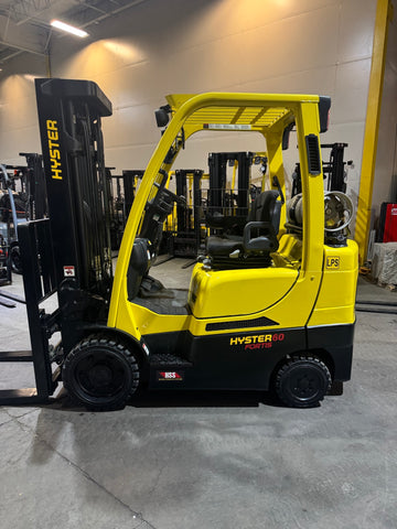 2021 HYSTER S60FT 6000 LB LP GAS FORKLIFT CUSHION 88/188" 3 STAGE MAST SIDE SHIFTING FORK POSITIONER 4 WAY PLUMBED 912 HOURS STOCK # BF9174119-BUF - United Lift LLC