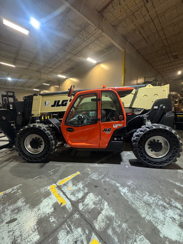 2016 JLG 1255 12000 LB DIESEL TELESCOPIC FORKLIFT TELEHANDLER SOLID AIR BOSS TIRES 4WD OUTRIGGERS CAB WITH HEAT & AC 1765 HOURS STOCK # BF9615139-BUF