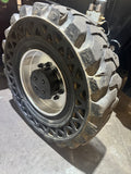 2016 JLG 1255 12000 LB DIESEL TELESCOPIC FORKLIFT TELEHANDLER SOLID AIR BOSS TIRES 4WD OUTRIGGERS CAB WITH HEAT & AC 1765 HOURS STOCK # BF9615139-BUF
