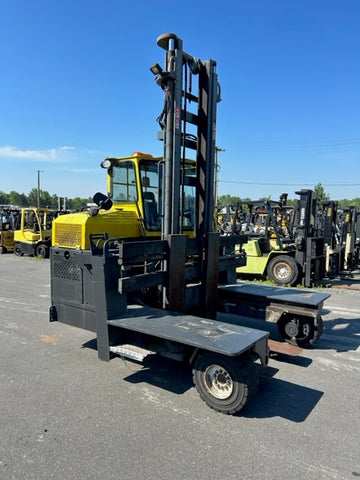 2008 COMBI C11000XL 11000 LB DIESEL FORKLIFT PNEUMATIC SIDE LOADER 144/210" 2 STAGE MAST SIDE SHIFTING FORK POSITIONER 9078 HOURS STOCK # BF9369529-NCB - United Lift LLC