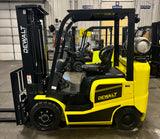2025 DEWALT LIFT TRUCK DDFC-25 NON-COMPUTERIZED NISSAN K21 DUAL FUEL (can run on Gasoline or Propane) 5000 LB CAPACITY TREADED CUSHION TIRES 83/185" LIFT HEIGHT 3 STAGE MAST SIDE SHIFTING FORK POSITIONER 2000hr/2YR WARRANTY STOCK # BF9228589-BUF - United Lift LLC