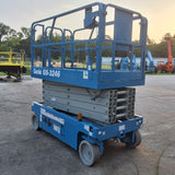 2015 GENIE GS3246 SCISSOR LIFT 32' REACH 24 VOLT ELECTRIC SMOOTH CUSHION TIRES 406 HOURS STOCK # BF993529-WIBFL