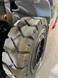 2013 TOYOTA 8FGU15 3000 LB LP GAS FORKLIFT PNEUMATIC 86/198 3 STAGE MAST SIDE SHIFTING FORK POSITIONER 2482 HOURS STOCK # BF979789-BUF