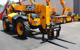 2016 JCB 509-42 9000 LB DIESEL TELESCOPIC FORKLIFT TELEHANDLER PNEUMATIC 4WD HEATED CAB 3109 HOURS STOCK # BF954785-NLE