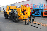 2022 JCB 512-56 12000 LB 4X4 DIESEL TELESCOPIC FORKLIFT TELEHANDLER WITH OUTRIGGERS OPEN CAB 1460 HOURS STOCK # BF91098719-NLE - United Lift LLC