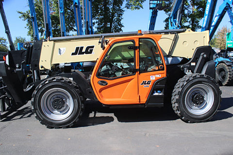 2019 JLG 1255 12000 LB DIESEL TELESCOPIC FORKLIFT TELEHANDLER PNEUMATIC ENCLOSED HEATED CAB OUTRIGGERS 4WD 2373 HOURS STOCK # BF9945879-NLE - United Lift LLC