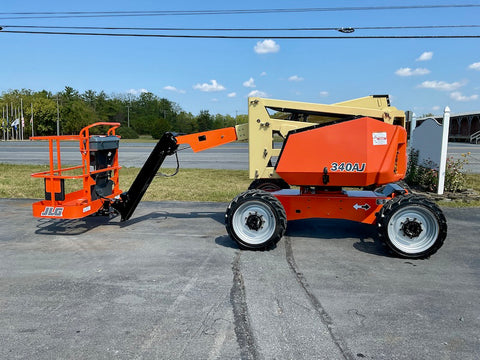 2016 JLG 340AJ ARTICULATING BOOM LIFT AERIAL LIFT WITH JIB ARM 34' REACH KUBOTA DIESEL 4WD 1739 HOURS STOCK # BF9275159-PAB - United Lift LLC