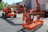 2018 JLG 660SJ TELESCOPIC STRAIGHT BOOM LIFT AERIAL LIFT WITH JIB ARM 66' REACH DIESEL 4WD 2260 HOURS STOCK # BF9649129-NLE