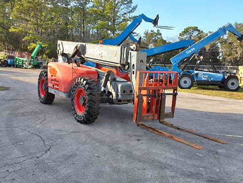 2016 SKYJACK SJ843TH 8000 LB DIESEL TELESCOPIC FORKLIFT TELEHANDLER PNEUMATIC 4WD 2820 HOURS STOCK # BF9401089-WIBFL - United Lift LLC