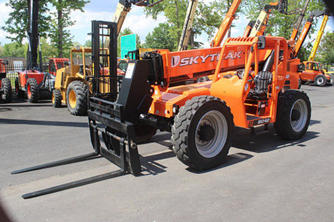2018 SKYTRAK 8042 8000 LB DIESEL TELESCOPIC FORKLIFT TELEHANDLER PNEUMATIC 4WD OPEN CAB 2803 HOURS STOCK # BF9695149-NLE - United Lift LLC