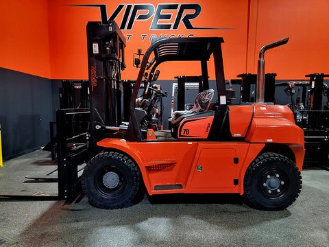 2026 VIPER FD70 15500 LB DIESEL FORKLIFT DUAL DRIVE PNEUMATIC 108/189" 3 STAGE MAST SIDE SHIFTER BRAND NEW STOCK # BF9679549-ILE - United Lift LLC