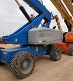 2014 GENIE S85 TELESCOPIC STRAIGHT BOOM LIFT AERIAL LIFT WITH JIB ARM 85' REACH DIESEL 4WD 1112 HOURS STOCK # BF9761519-VAOH - United Lift Equipment LLC