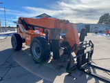 2015 SKYTRAK 10054 10000 LB DIESEL TELESCOPIC FORKLIFT TELEHANDLER PNEUMATIC 4WD OPEN CAB OUTRIGGERS 2633 HOURS STOCK # BF9741189-URAZ - United Lift Equipment LLC