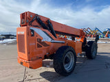 2015 SKYTRAK 10054 10000 LB DIESEL TELESCOPIC FORKLIFT TELEHANDLER PNEUMATIC 4WD OPEN CAB OUTRIGGERS 2633 HOURS STOCK # BF9741189-URAZ - United Lift Equipment LLC